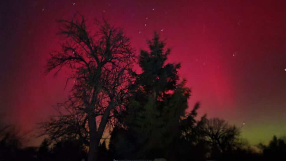 Farbenspiel über Volkersdorf