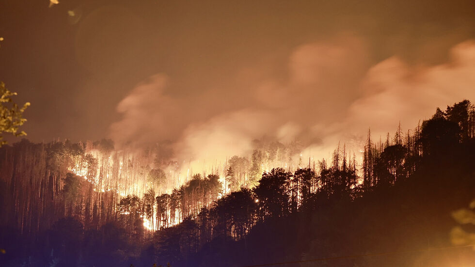 Fast vier Wochen loderten die Feuer in der Böhmischen und Sächsischen Schweiz Fast vier Wochen loderten die Feuer in der Böhmischen und Sächsischen Schweiz