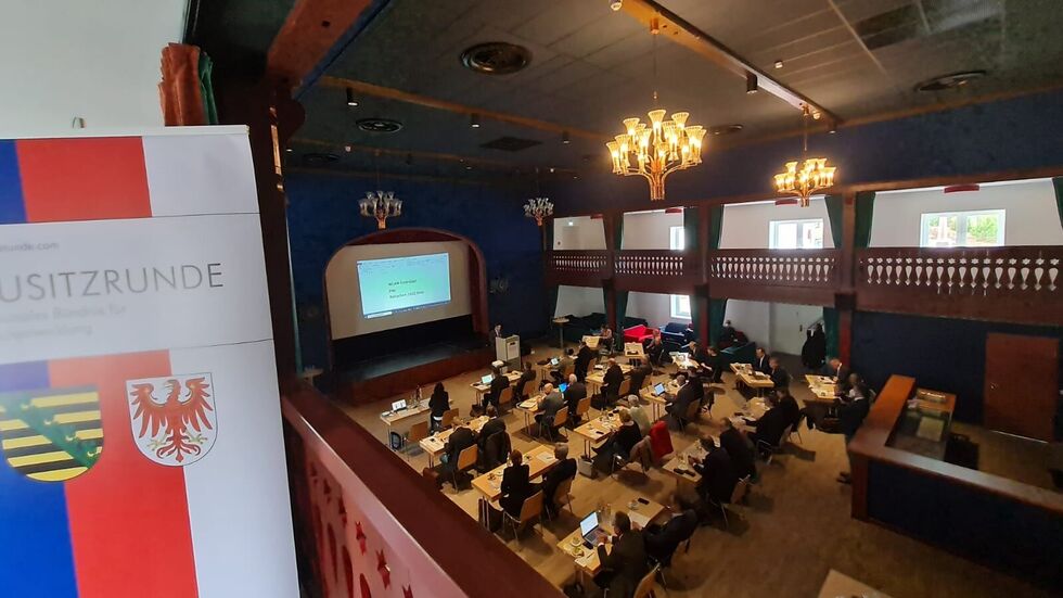 Probelauf in dieser Woche. Die Große Lausitzrunde kam im "Haus für die Gemeinschaft" zusammen.