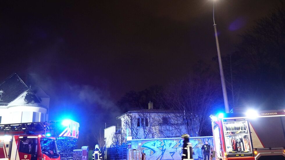 Hausbrand in Leipzig-Schleußig. Hausbrand in Leipzig-Schleußig.