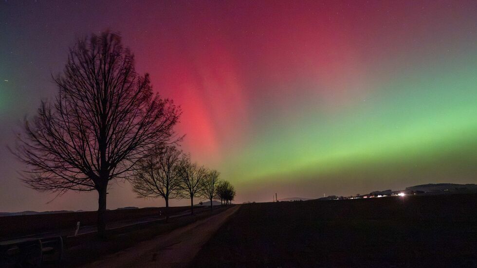 Polarlichter im Zittauer Gebirge 