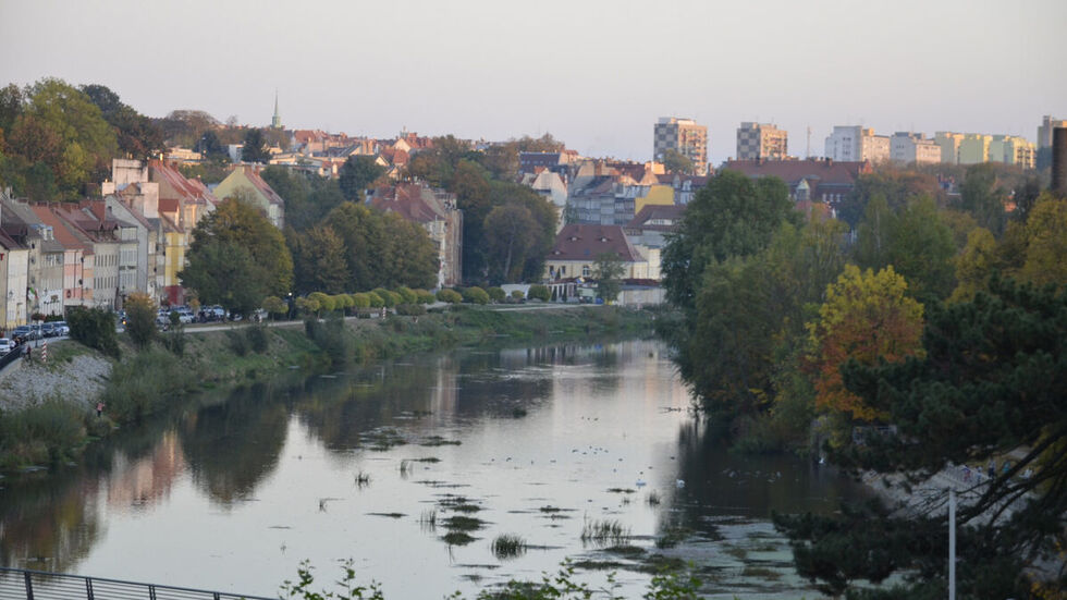 Die Neiße in Görlitz - Kühlung in den Nächten
