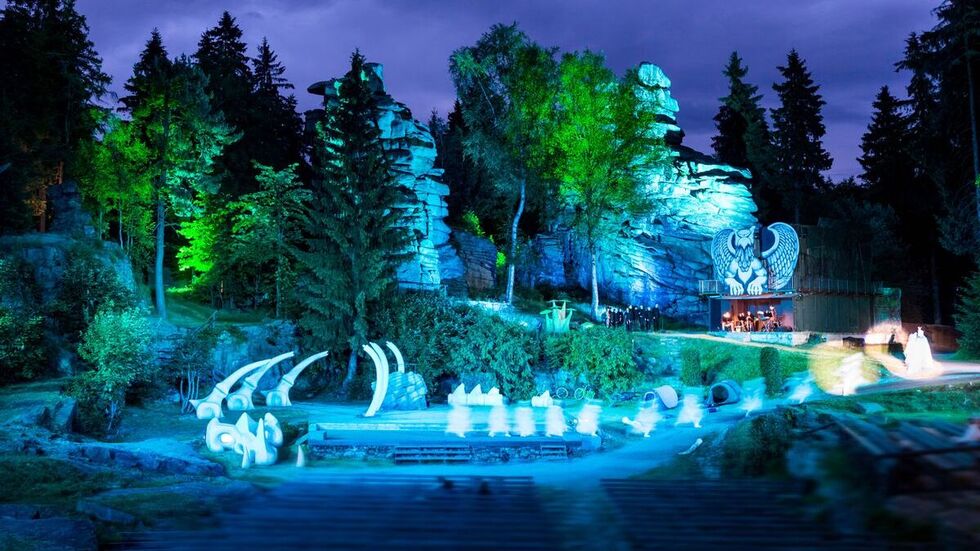 Es war viele Jahre ein erfolgreiches Musical auf den Greifensteinen: „Elfen-Feuer zwischen Felsen“.