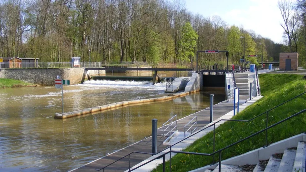 Trotz Regen zu wenig Wasser - die Schleuse in Connewitz ist vorerst dicht.