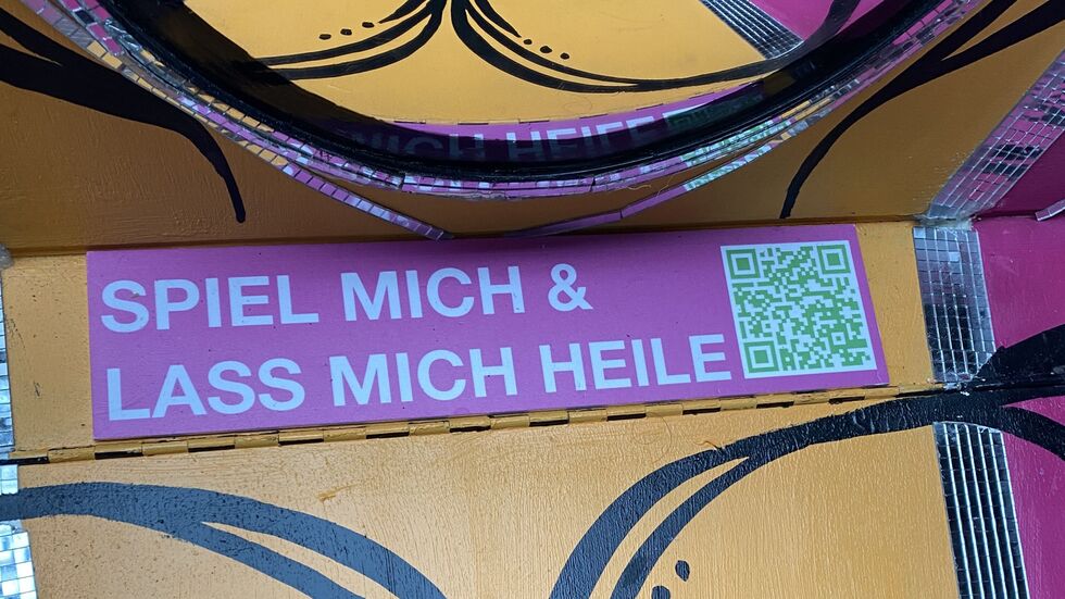 Jeder ist eingeladen, in die Tasten zu "hauen".