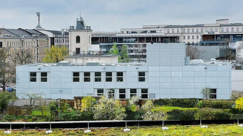 Das neue Forschungsgebäude in der Stephanstraße, die Fassade soll an eine Wolke erinnern