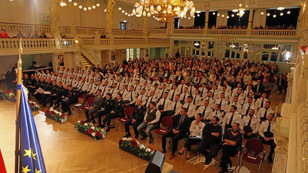 Großaufgebot an Polizei aus feierlichem Anlass