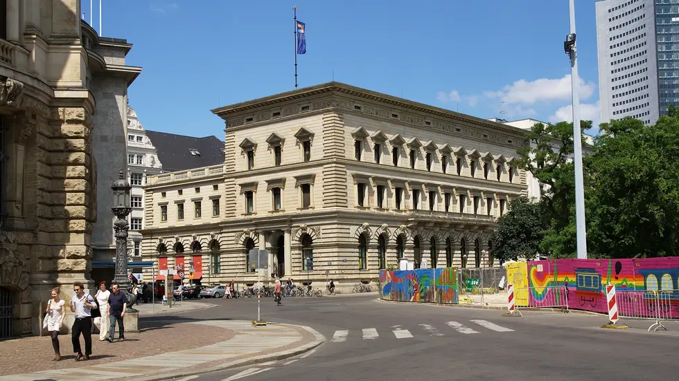 Die Musikschule Leipzig "Johann Sebastian Bach" in der Leipziger Innenstadt.