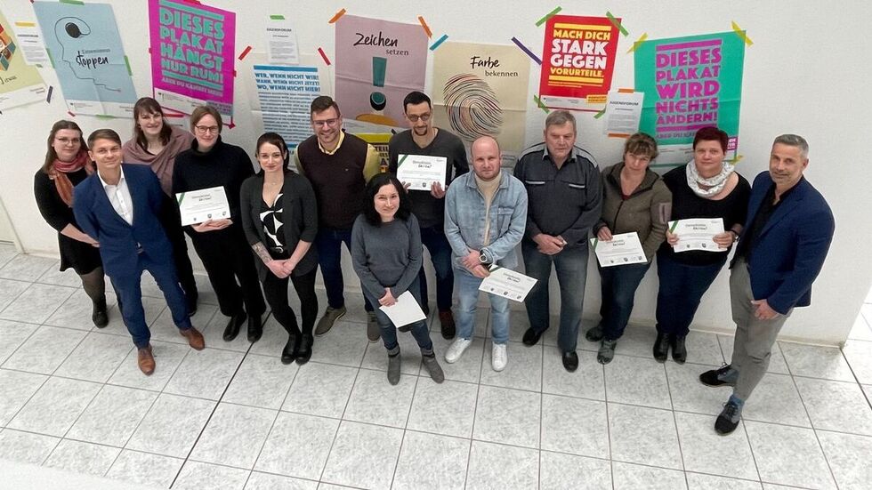 Beim Gründungstreffen. 