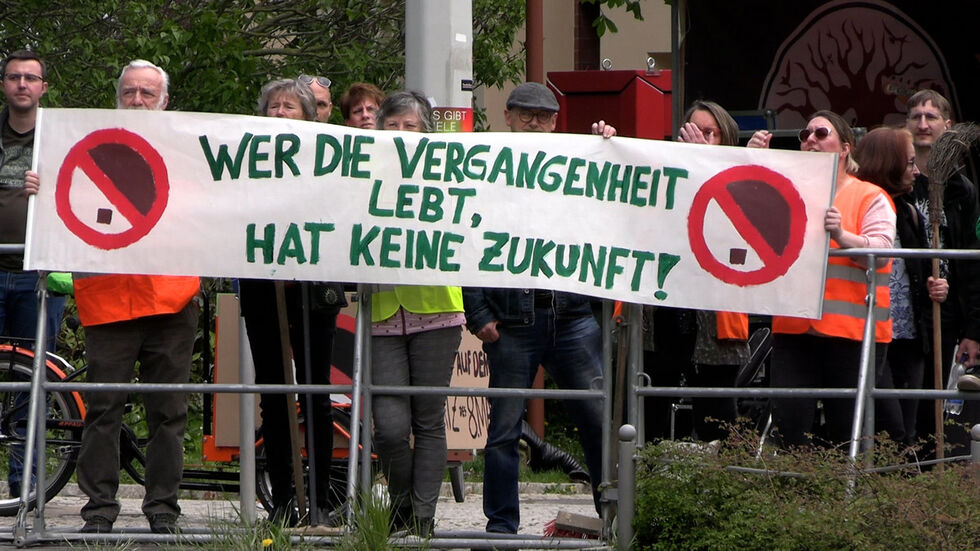 Protest gegen Rechtsextreme.