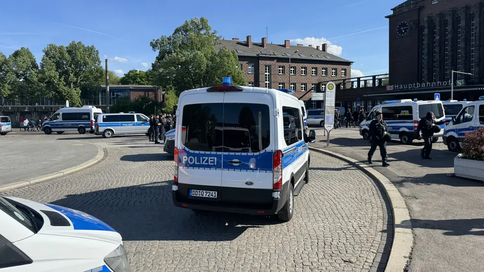 Der Bahnhof wurde komplett abgeriegelt. 