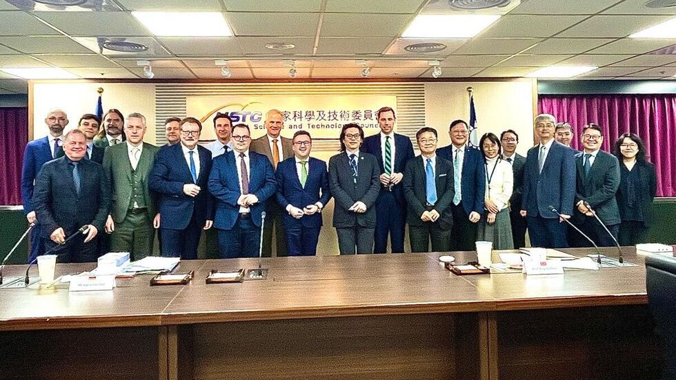 Delegation in Taiwan mit Gastgebern