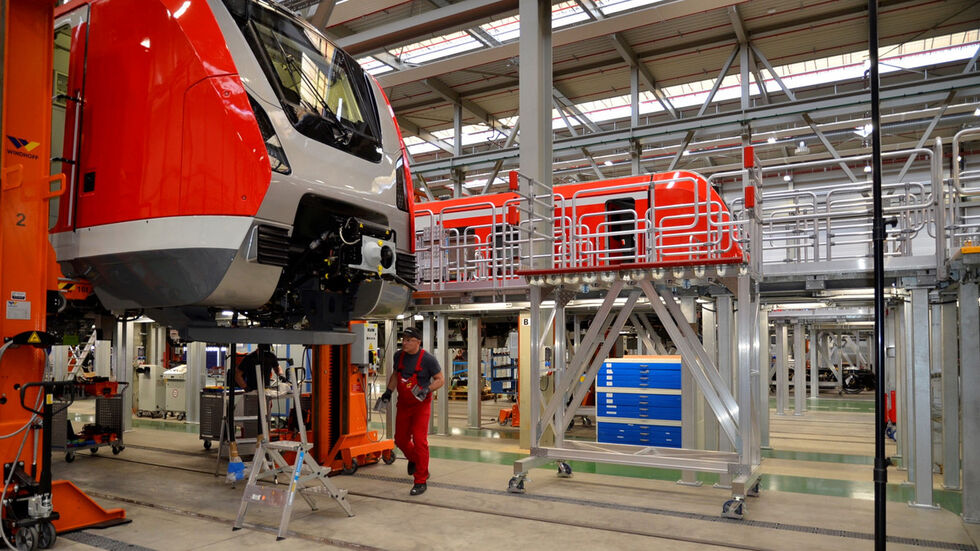 Alstom-Werkhalle in Bautzen