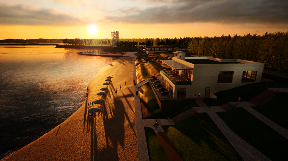 So schön soll das Westufer am Scheibe-See künftig aussehen. (Visualisierung)