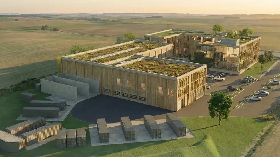 So soll der Wasserstoff-Campus an der Fraunhofer Straße in der Nähe der TU einmal aussehen. Bislang gibt es noch nicht mal einen Bauantrag.