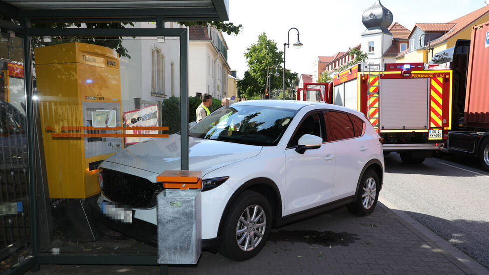 Auf diesen LKW krachte der Kleinlaster.