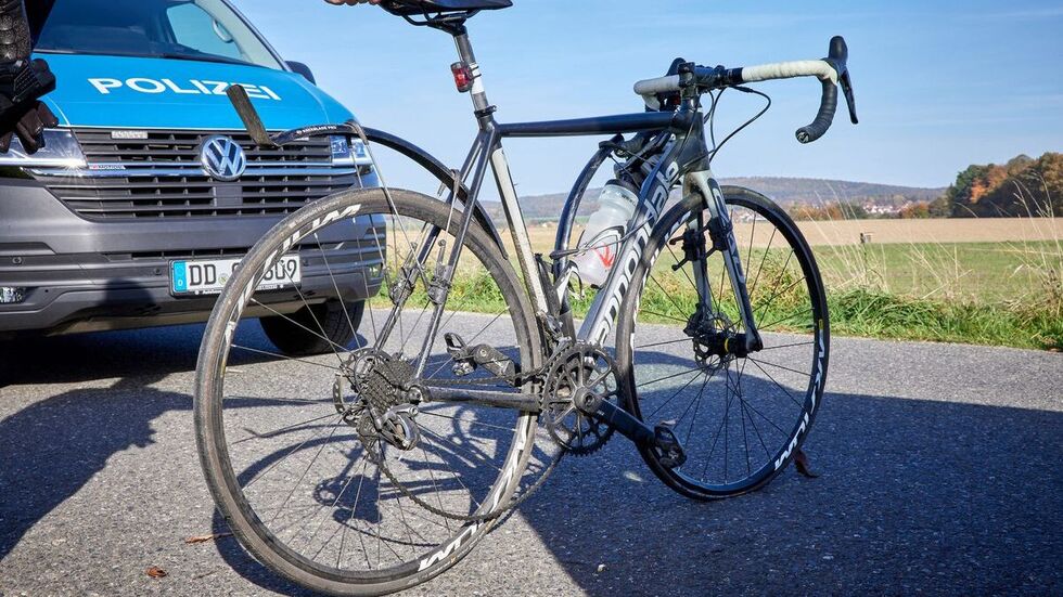 Das Unfallrad der Frau.