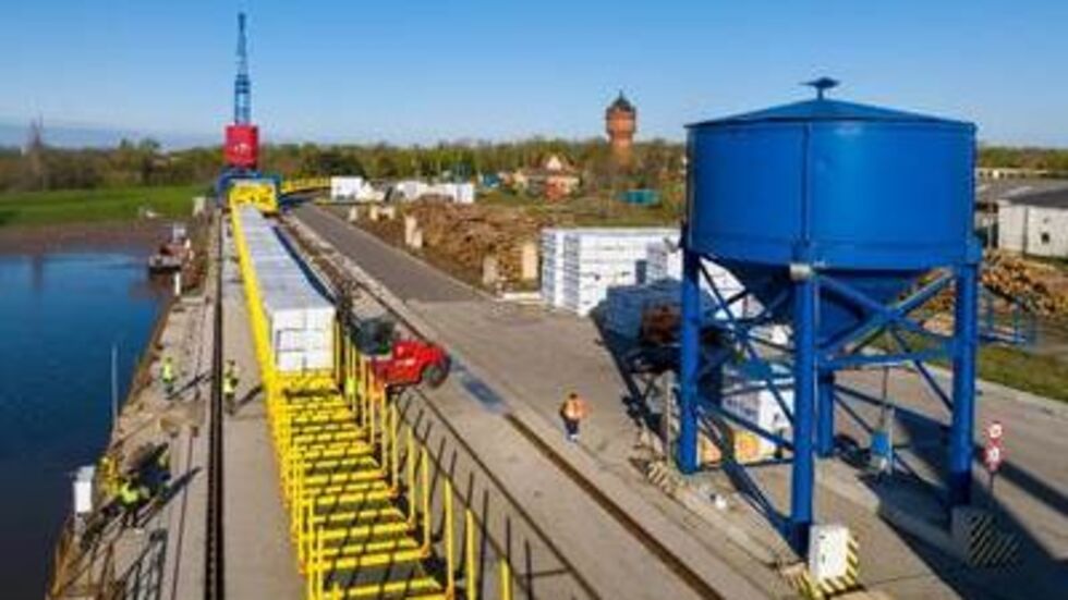 Der Hafen Torgau, hier passierte der dreiste Diebstahl.