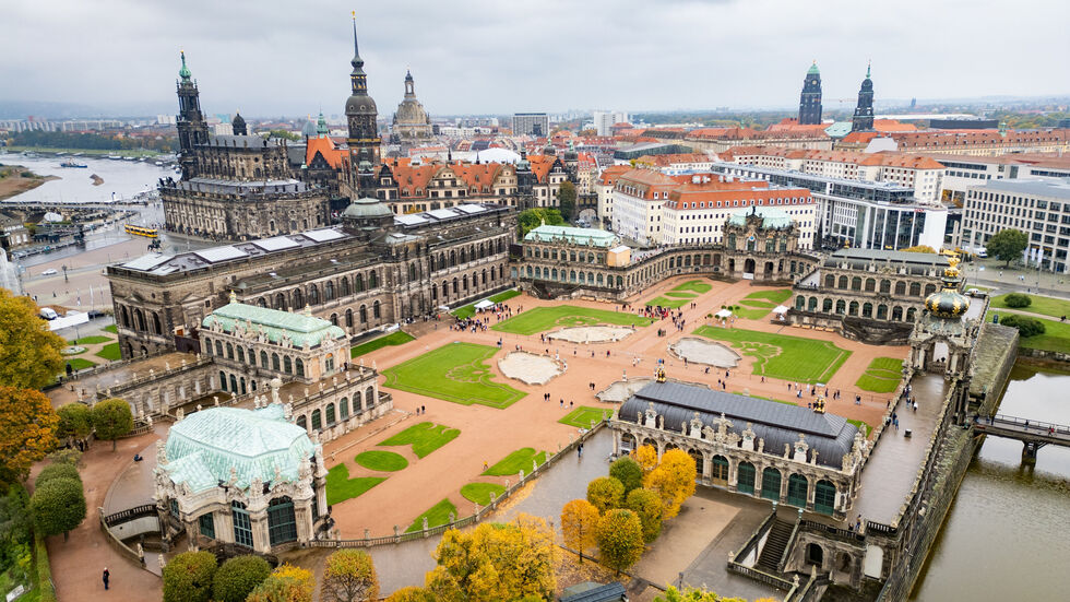 Nach vier Jahren Sanierung erstrahlt der Zwinger-Innenhof wieder in voller Pracht