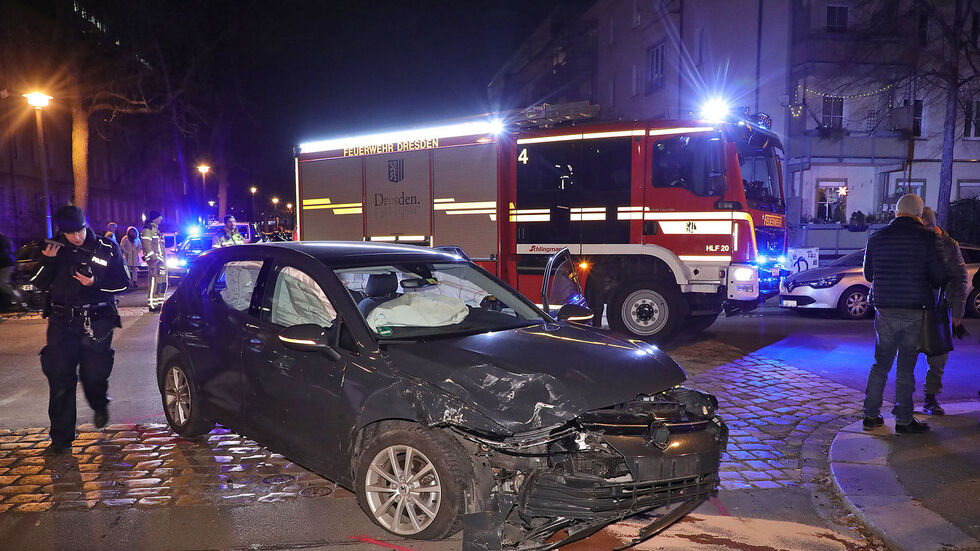 Der am Unfall beteiligte VW. Der am Unfall beteiligte VW.