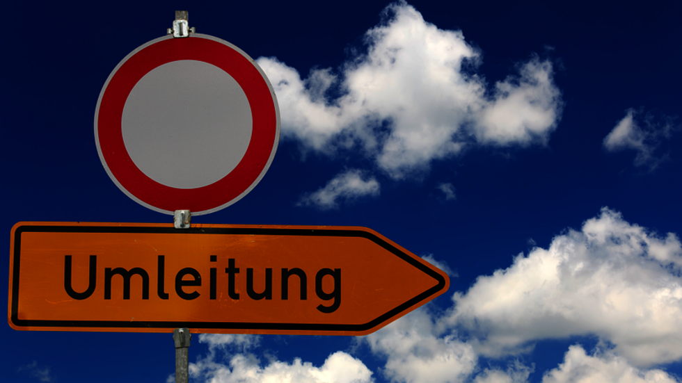 Eine Umleitung wurde eingerichtet (Symbolbild). Eine Umleitung wurde eingerichtet (Symbolbild).