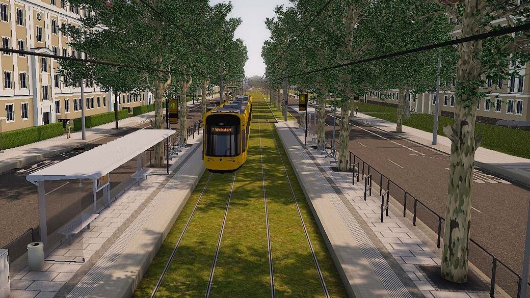 Neue barrierefreie Haltestelle Bernhardstraße