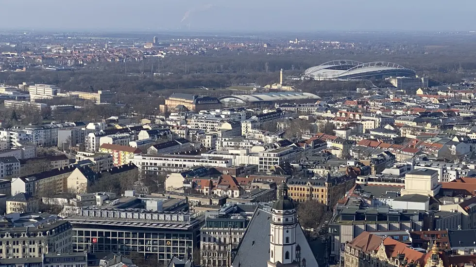 Blick über Leipzig (Symbolbild). Blick über Leipzig (Symbolbild).