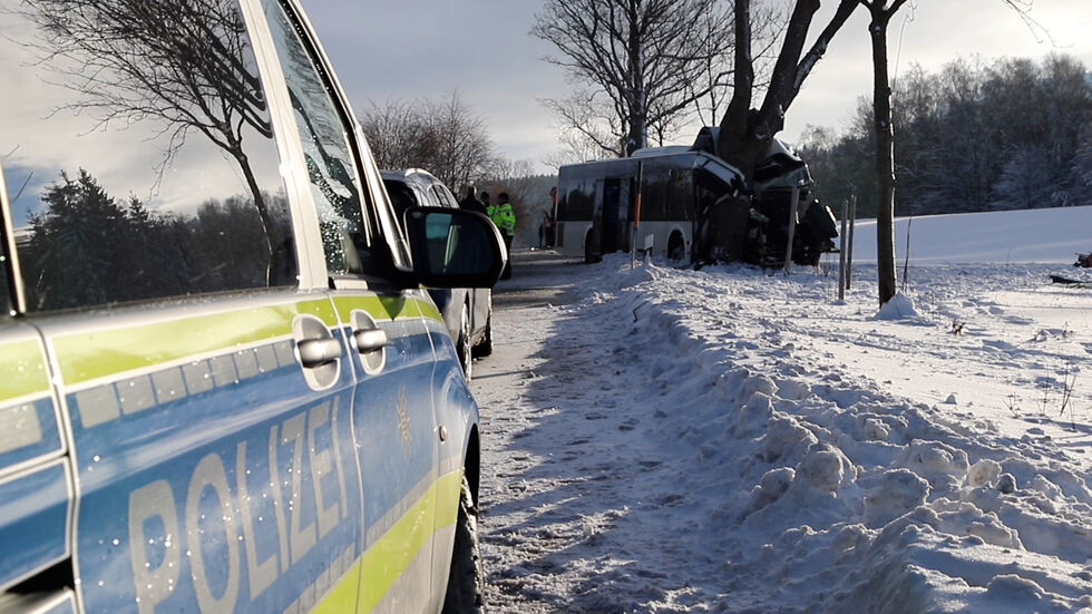 An der Unfallstelle.