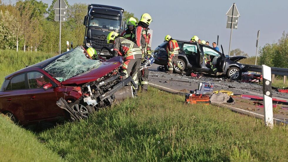 Zwei tödliche Unfälle sind am Dienstagmorgen kurz nacheinander auf der Freitagstraße passiert. Hier ein Bild des zweiten Unfalls.