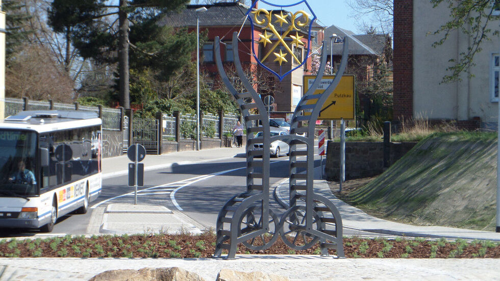 Der Schiebock - das Wahrzeichen von Bischofswerda.