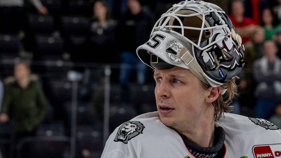 Der neue Eislöwen-Goalie Jussi Olkinuora