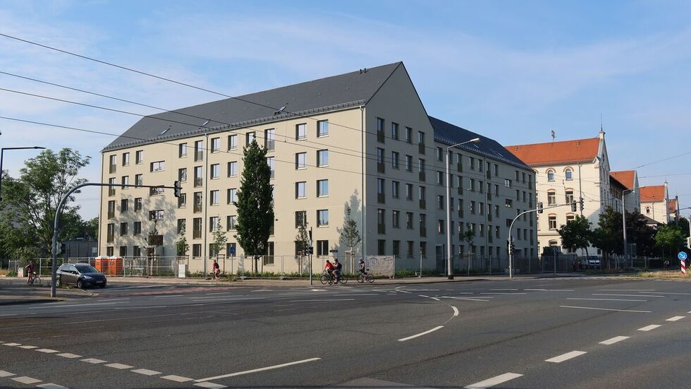 Das neue Mehrfamilienhaus an der Fröbelstraße.