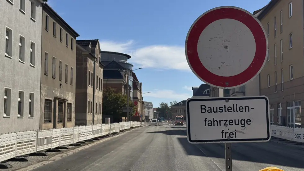 Baustelle Crimmitschauer Straße