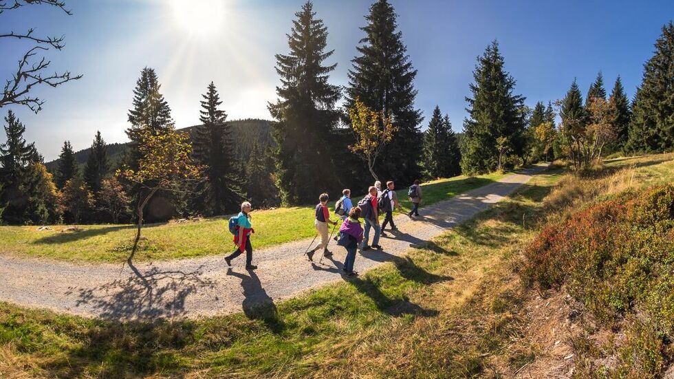 Unterwegs in Oberwiesenthal im Sommer.