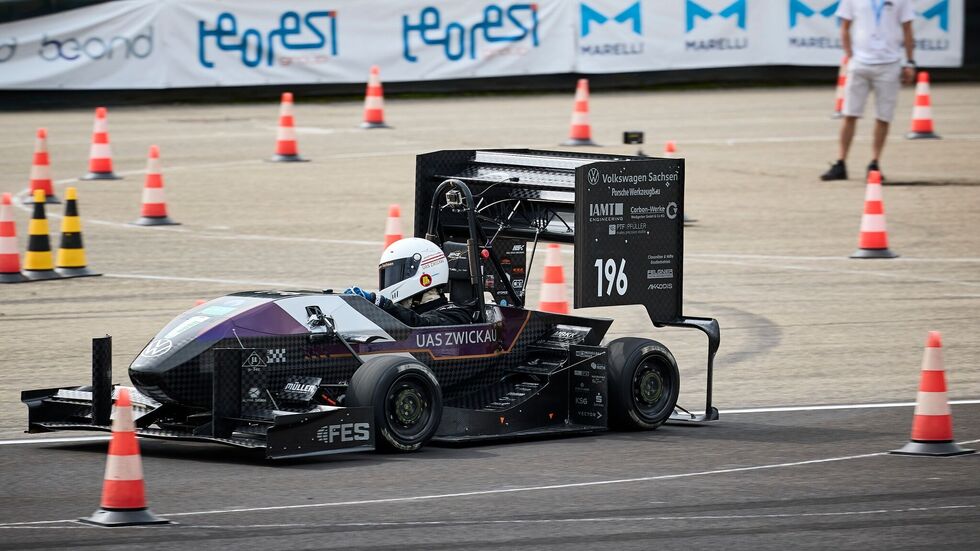 WHZ-Rennwagen im Autodrom von Parma
