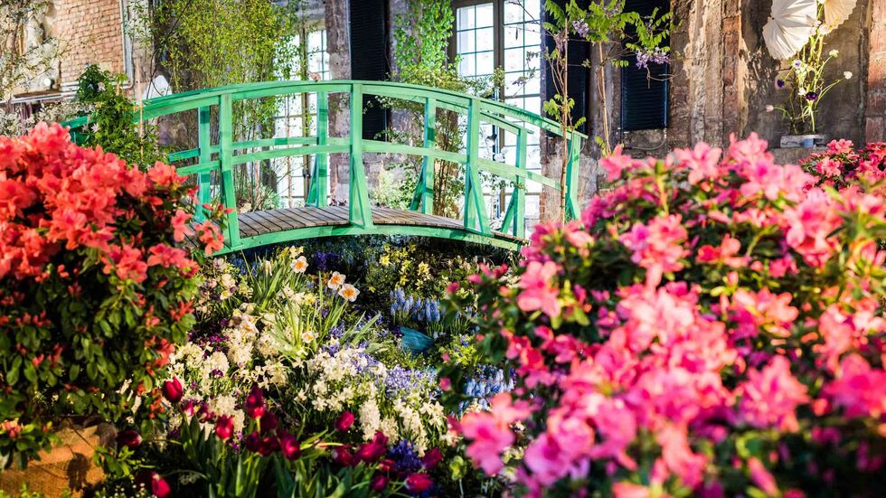 Die Szene "Der Gärtner als Maler" hatte Monets Seerosenteich als Vorbild.