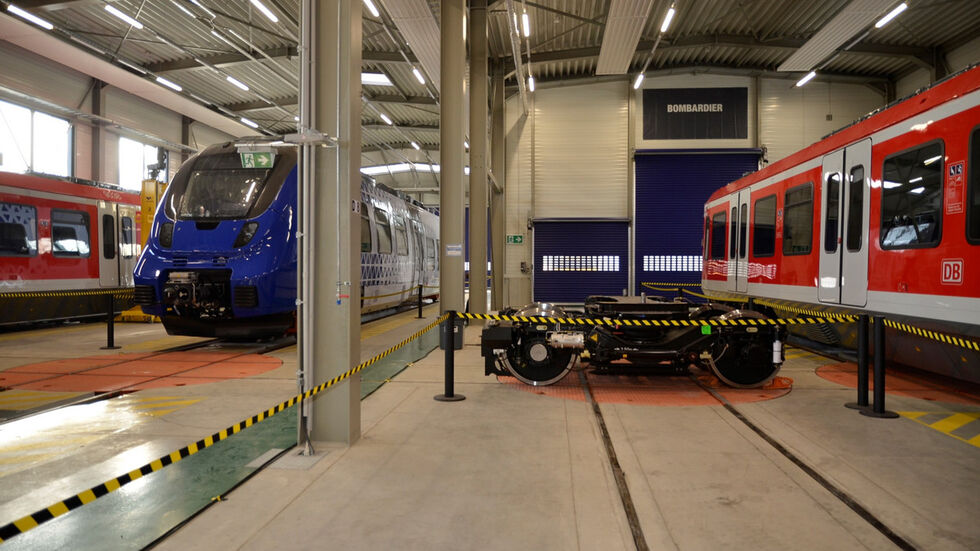 Testzenrum im Alstom-Werk Bautzen