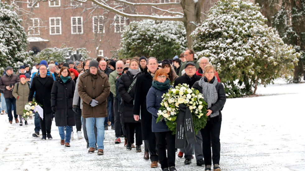 Gedenkveranstaltung im Park der Opfer des Faschismus