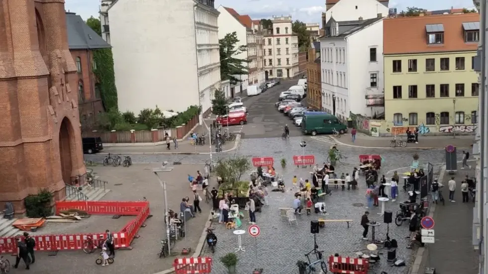 Der Nathanaelkirchplatz in Lindenau soll schöner gemacht werden. Der Nathanaelkirchplatz in Lindenau soll schöner gemacht werden.