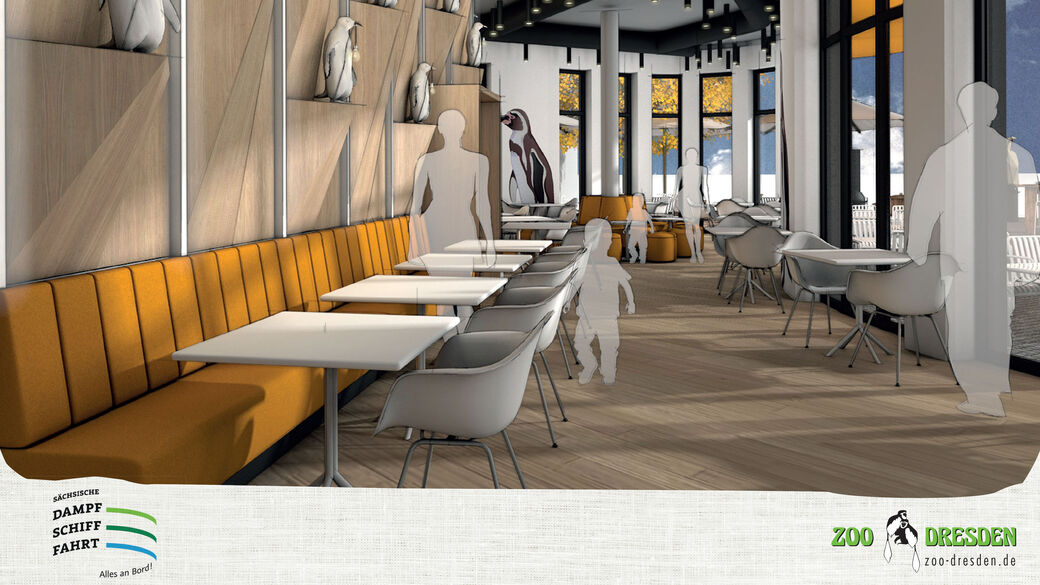 So könnte das Pinguin Café dann aussehen