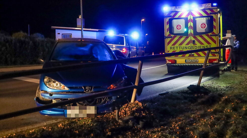 An der Unfallstelle.