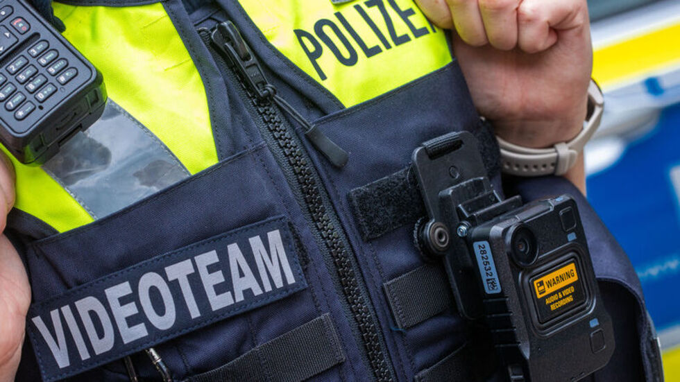 Beweissicherung mit Hilfe von Körperkameras, sogenannten Bodycams.