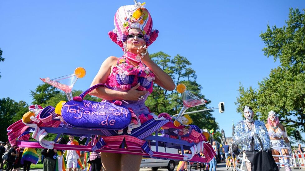 Dragqueen beim CSD in Dresden