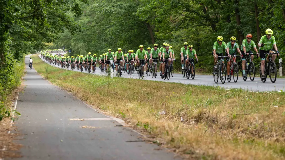 Die Fahrdisziplin ist ein wichtiges Thema bei der „Tour der Hoffnung“. Die Fahrdisziplin ist ein wichtiges Thema bei der „Tour der Hoffnung“.