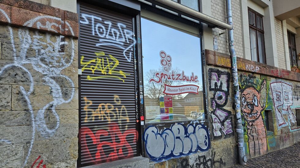 Tagsüber ist der Laden an der Holsteinstraße in Leipzig geschlossen.