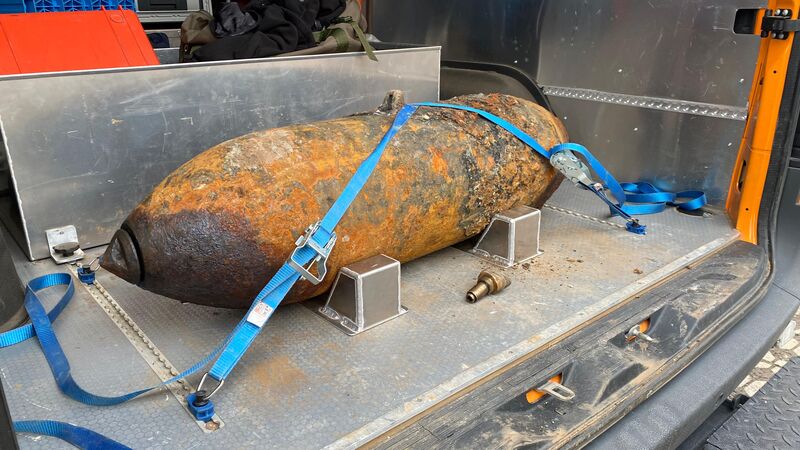 Diese Bombe wurde am 9. Januar 2025 erfolgreich entschärft 