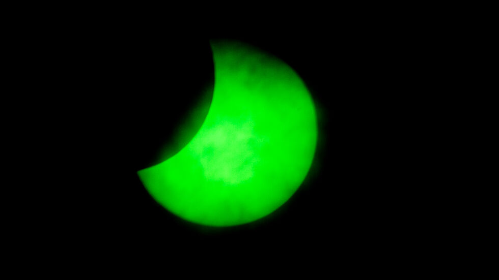 Am Dienstag konnte in der Lausitz eine partielle Sonnenfinsternis beobachtet werden. 