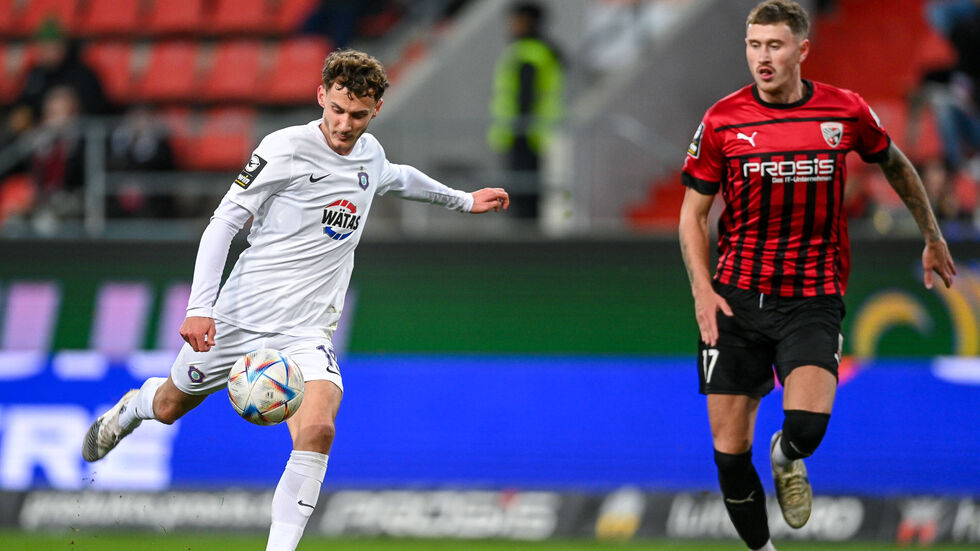 Die Veilchen haben bei Aufstiegskandidat eine kämpferische Leistung gezeigt.