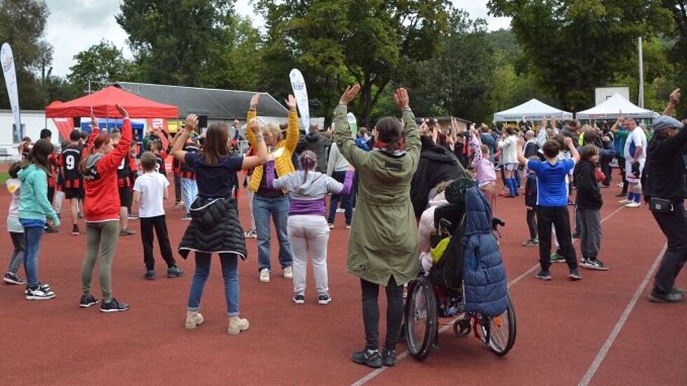 Der Spaß und ein faires Miteinander stehen bei dem Sportfest im Vordergrund.