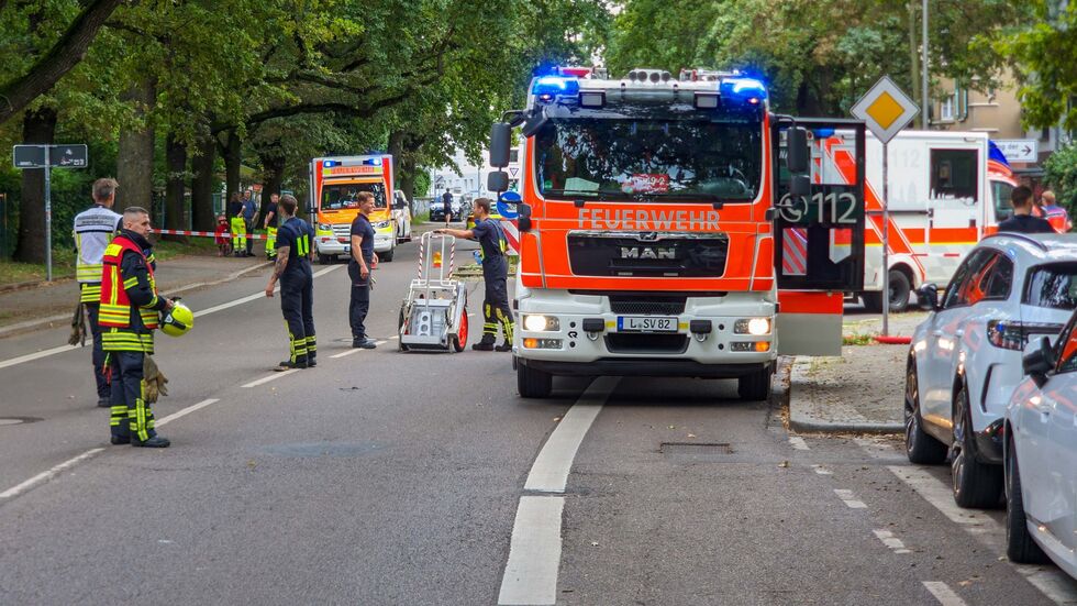 Die Rettungskräfte rückten mit einem großen Aufgebot an.